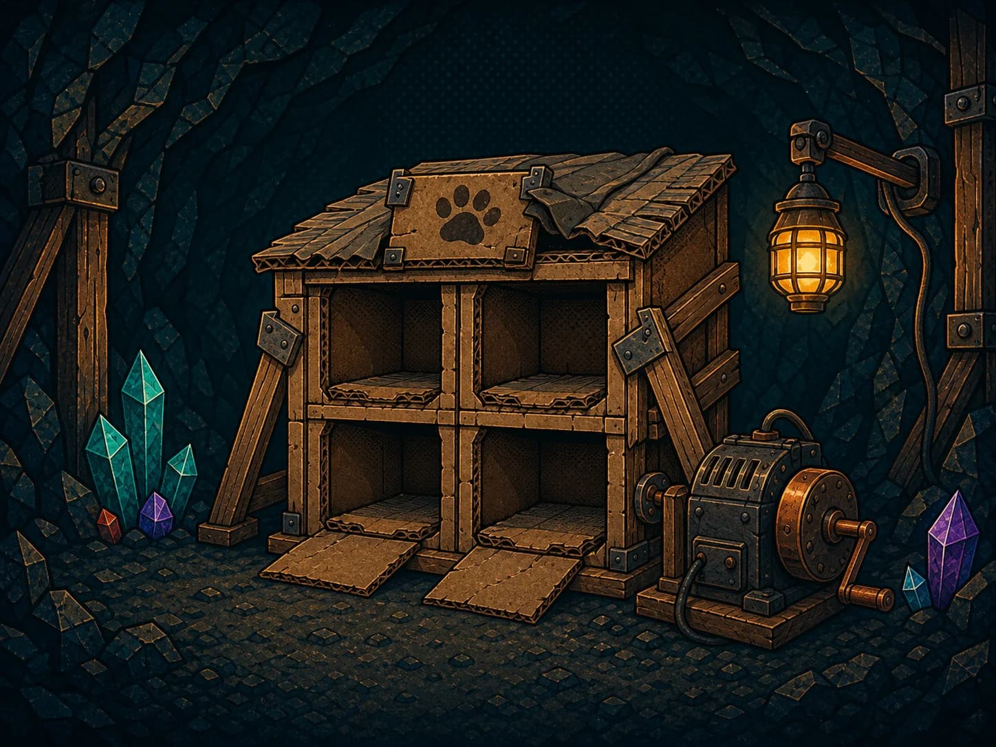 T1 · Cardboard Kennel