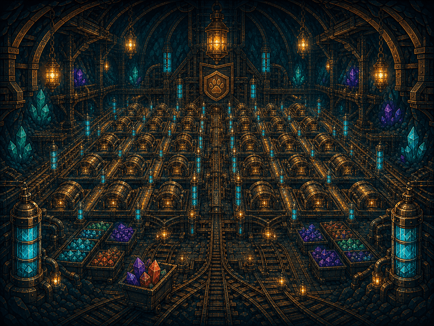 Alpha Mining Hall facility illustration